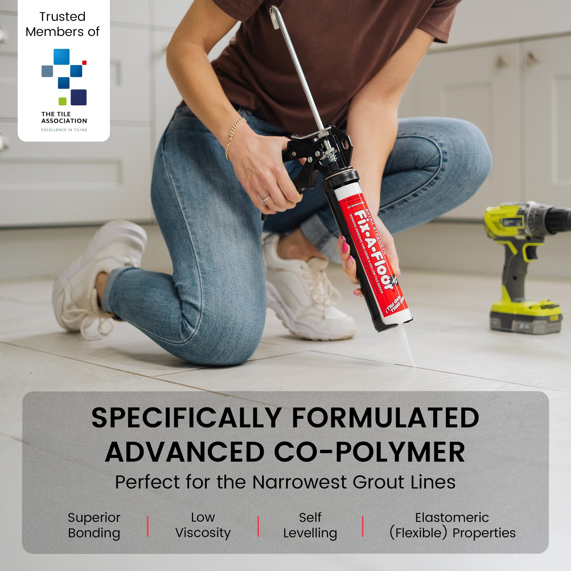 Fix-A-Floor Extra Strength Bonding Adhesive for Tile & Wood - 4 Pack