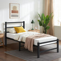 Frost IX 3ft Single Metal Platform Bed Frame with Storage
