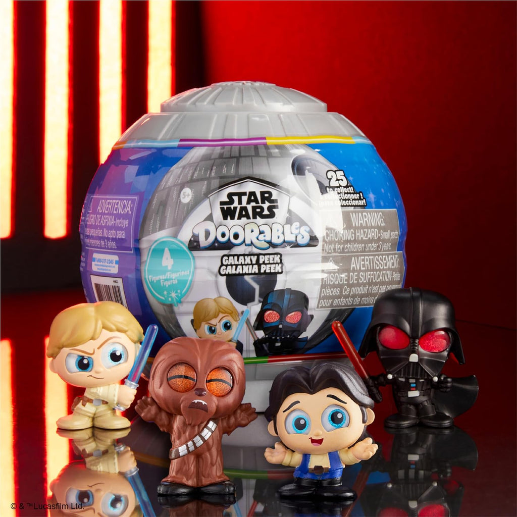 Star Wars Doorables Galaxy Peek – 4 Collectible Mini Toy Figures