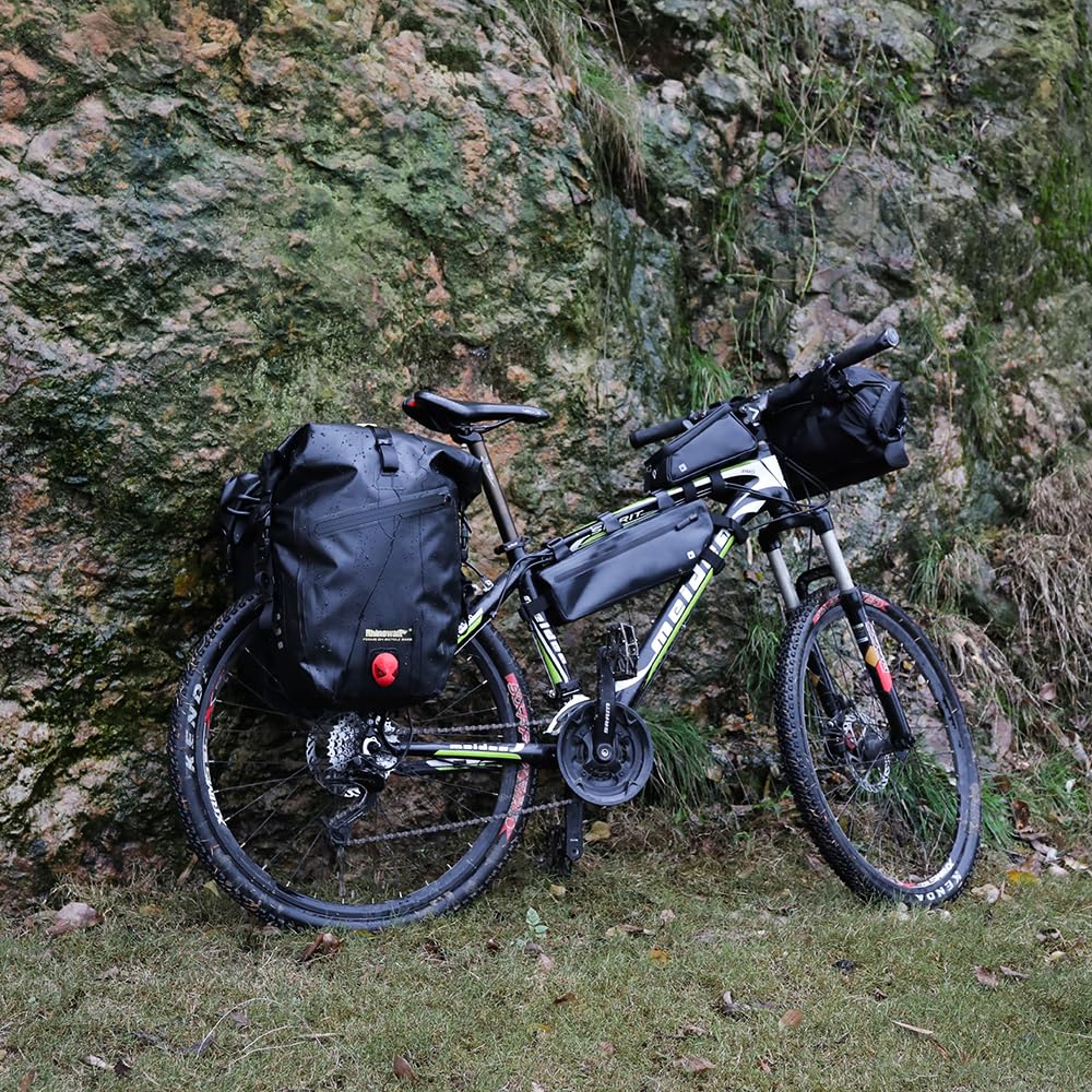 Rhinowalk Waterproof Bike Pannier Bag – 27L Rear Rack Cargo Carrier