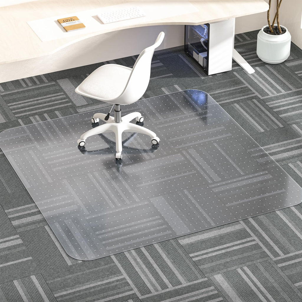 MESHDO Office Chair Mat for Carpet, 114 X 135 X 0.22CM Desk Chair Mat for Carpet Floors - image 1