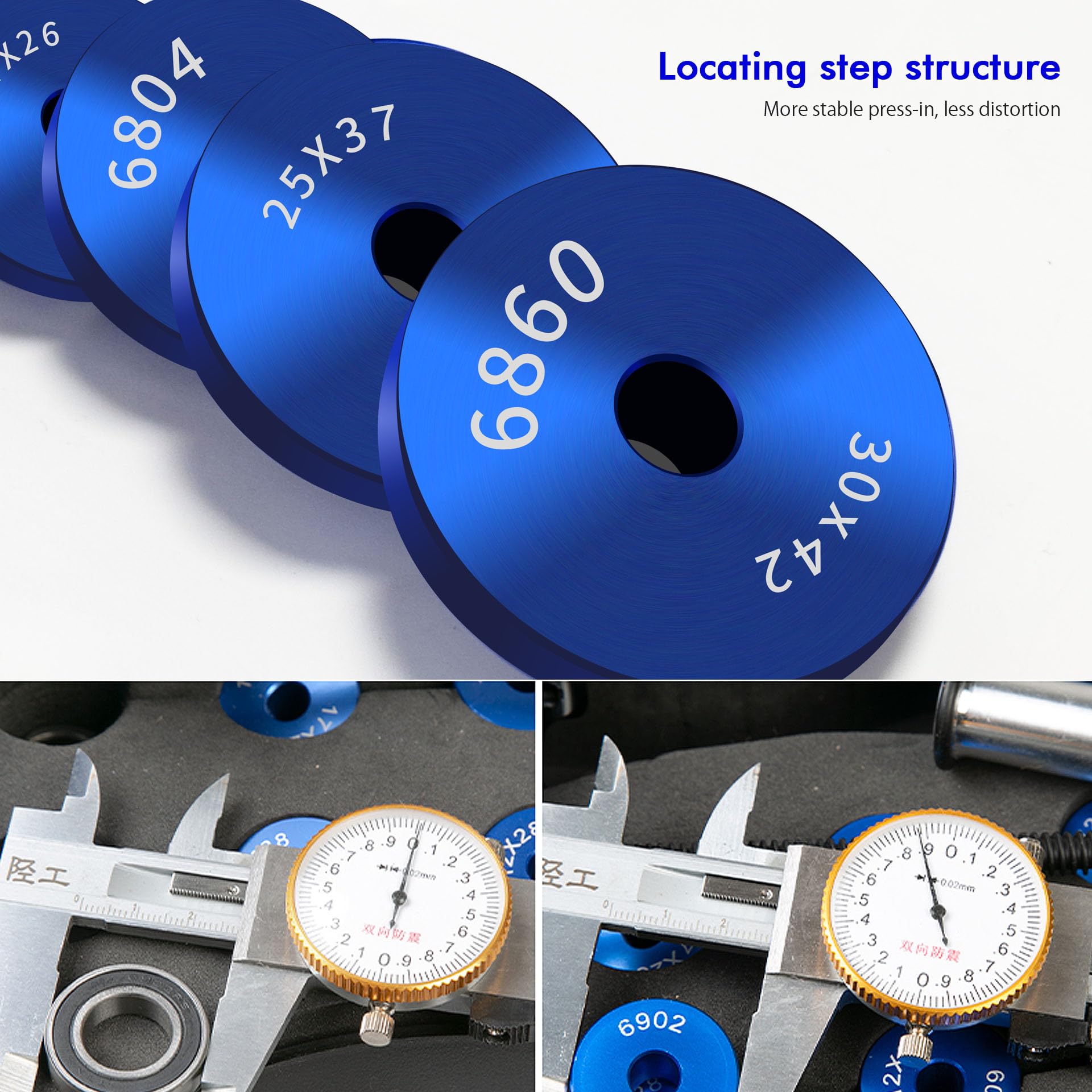 Jolof Store Bicycle Hub Bearing Press Set – CNC Aluminum Installation Tool