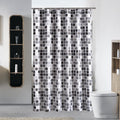 GONOVE Extra Wide Mosaic Shower Curtain | Waterproof Polyester – 280x200cm