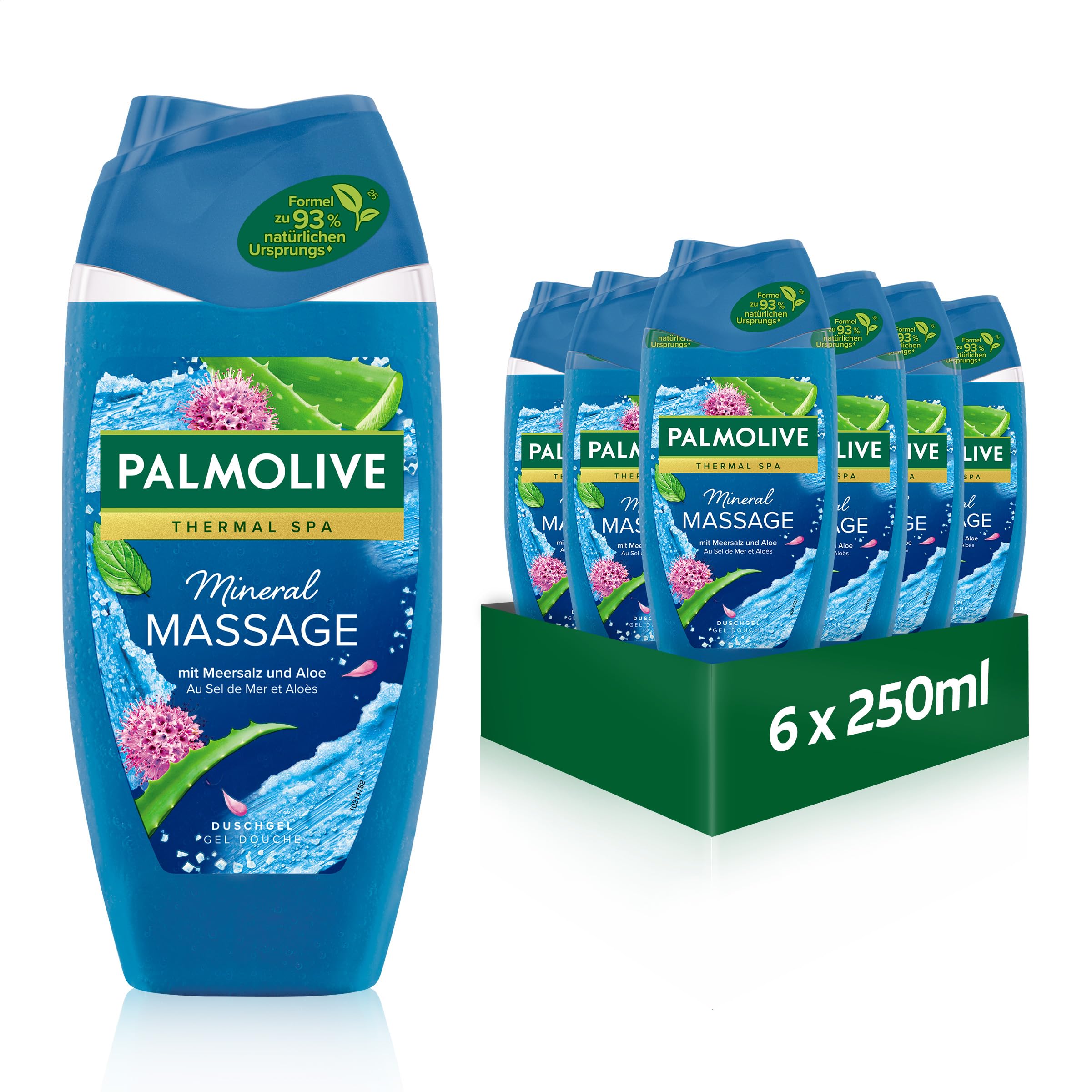 Palmolive Aroma Sensations Massage Shower Gel - Vegan - 250ml (6 Pack)