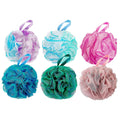 Jolof Store 6-Pack Loofah Bath Sponge – 75g Large Mesh Shower Puff