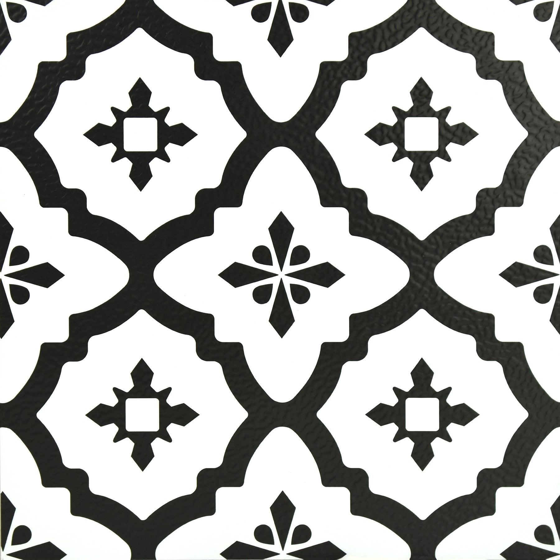 WallPops Comet Black Peel & Stick Floor Tiles - 12x12 Inch (10 Pack)