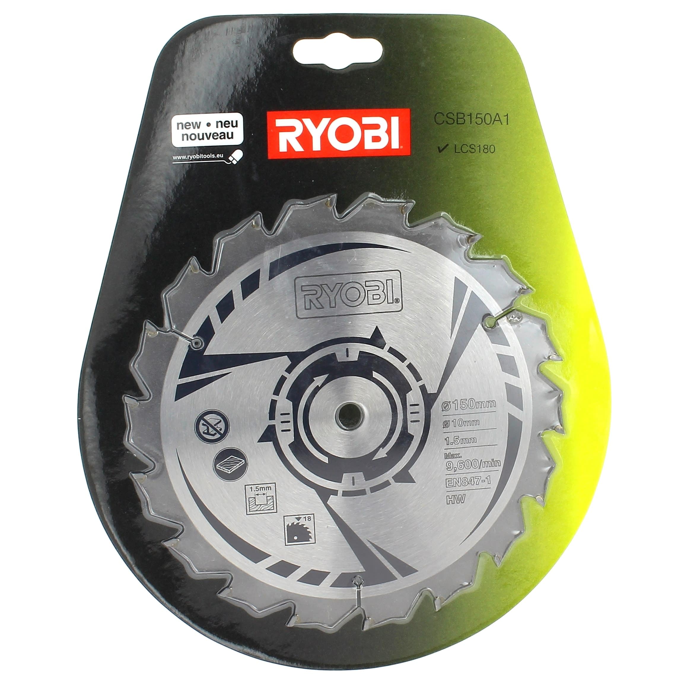 Ryobi 150mm Circular Saw Blade for RWSL1801M - Woodworking Tool