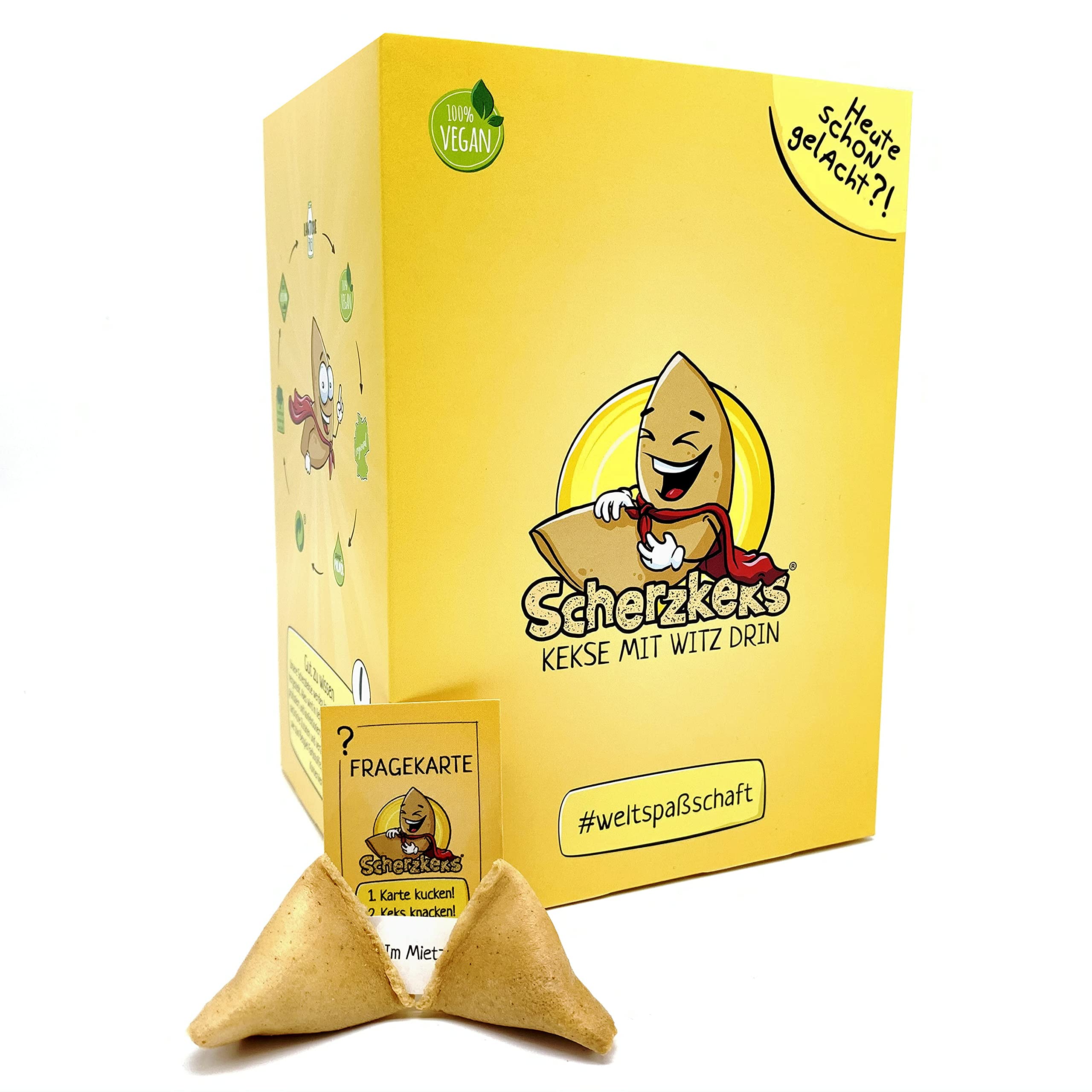 Scherzkeks – 20 Vegan Joke Cookies Box | Funny German Gift Idea