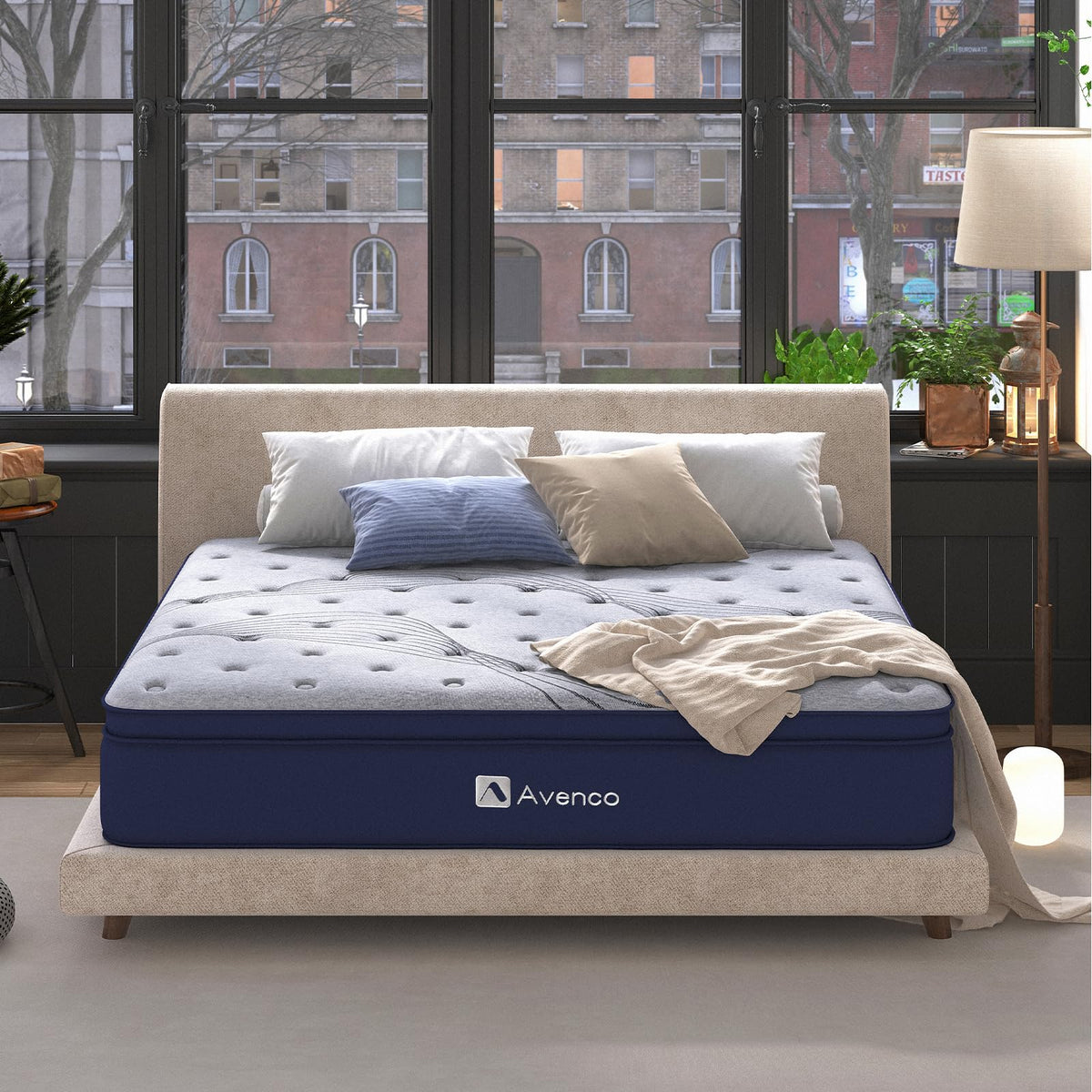 Avenco Bed Mattress Conventional, Foam, Super King - image 2