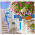 JOOCAR Greek Architecture Shower Curtain | Waterproof Polyester Fabric