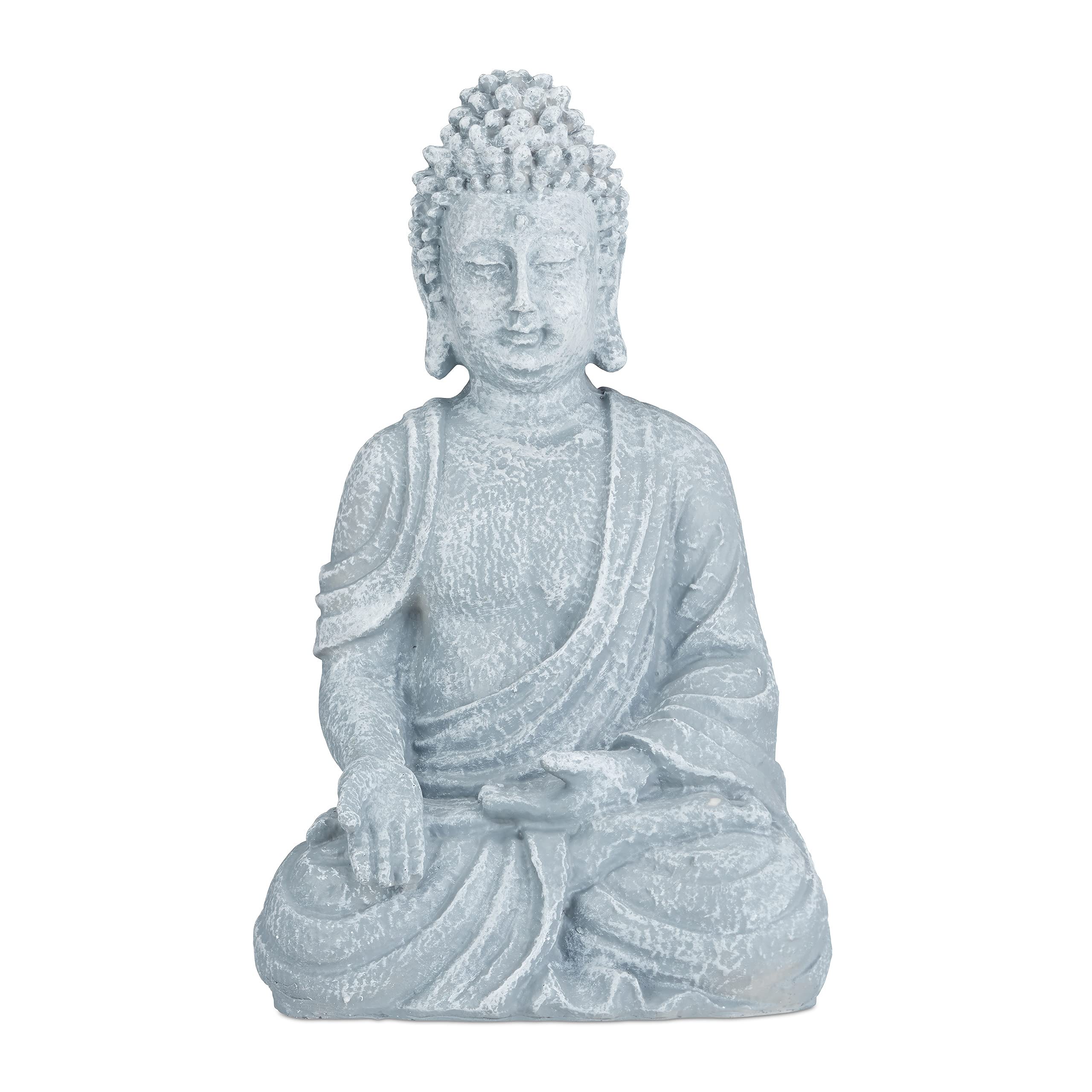 Zen Buddha Figurine - 40cm Weatherproof Garden Sculpture
