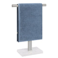 BathAce T-Shape Hand Towel Holder – Stainless Steel & Marble Base Stand
