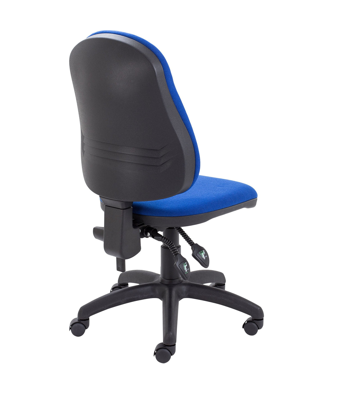Office Hippo Small Chair Without Arms, Computer Desk With High Curved Back, Swivel + Adjustable Backrest, Home Office With Wheels, Max 115kg - image 4