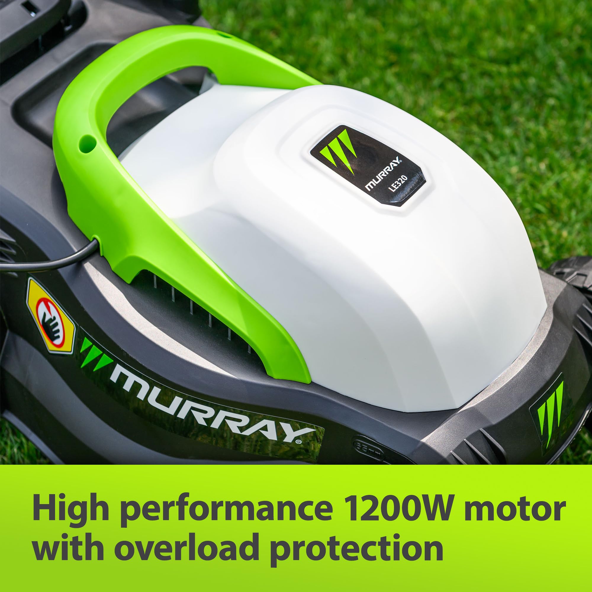 Murray 1200W Corded Electric Lawnmower – 32cm Compact 2-in-1 Mower