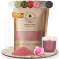 comforder Scented Pearled Candle Sand – 14oz Pink Rose Palm Wax Granules