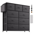 PURFINO 9-Drawer Fabric Chest of Drawers – Canvas Storage Unit