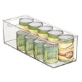 InterDesign iDesign Recycled Plastic Stackable Storage Bin with Handles – Clear