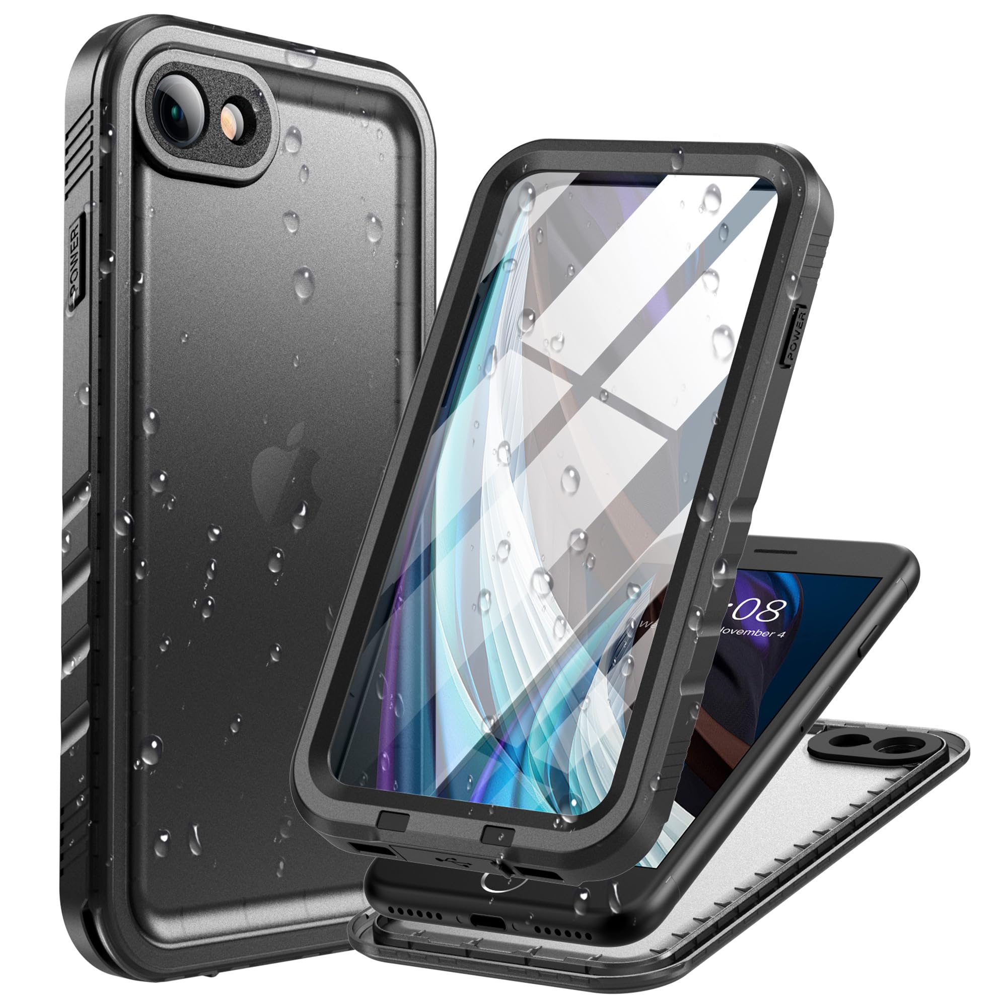 Cozycase iPhone SE 2022/2020 Case - Waterproof Full Body Shockproof