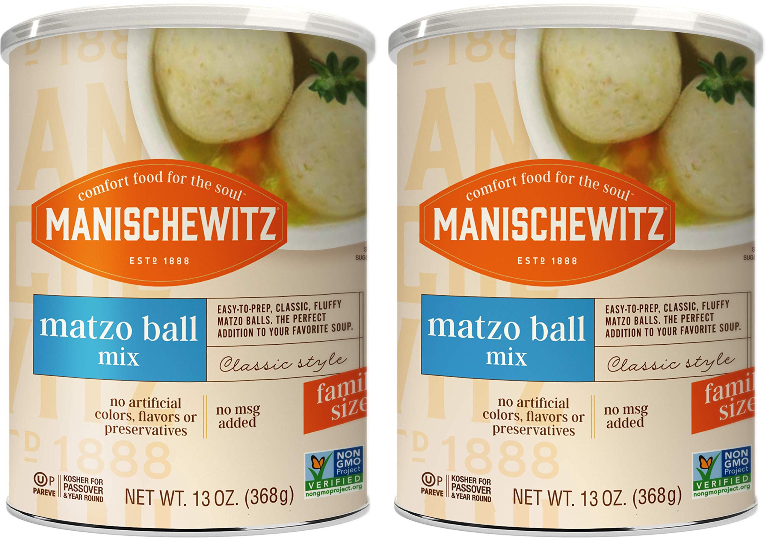 Manischewitz Matzo Ball Mix – Family Size 368g (2 Pack) Kosher