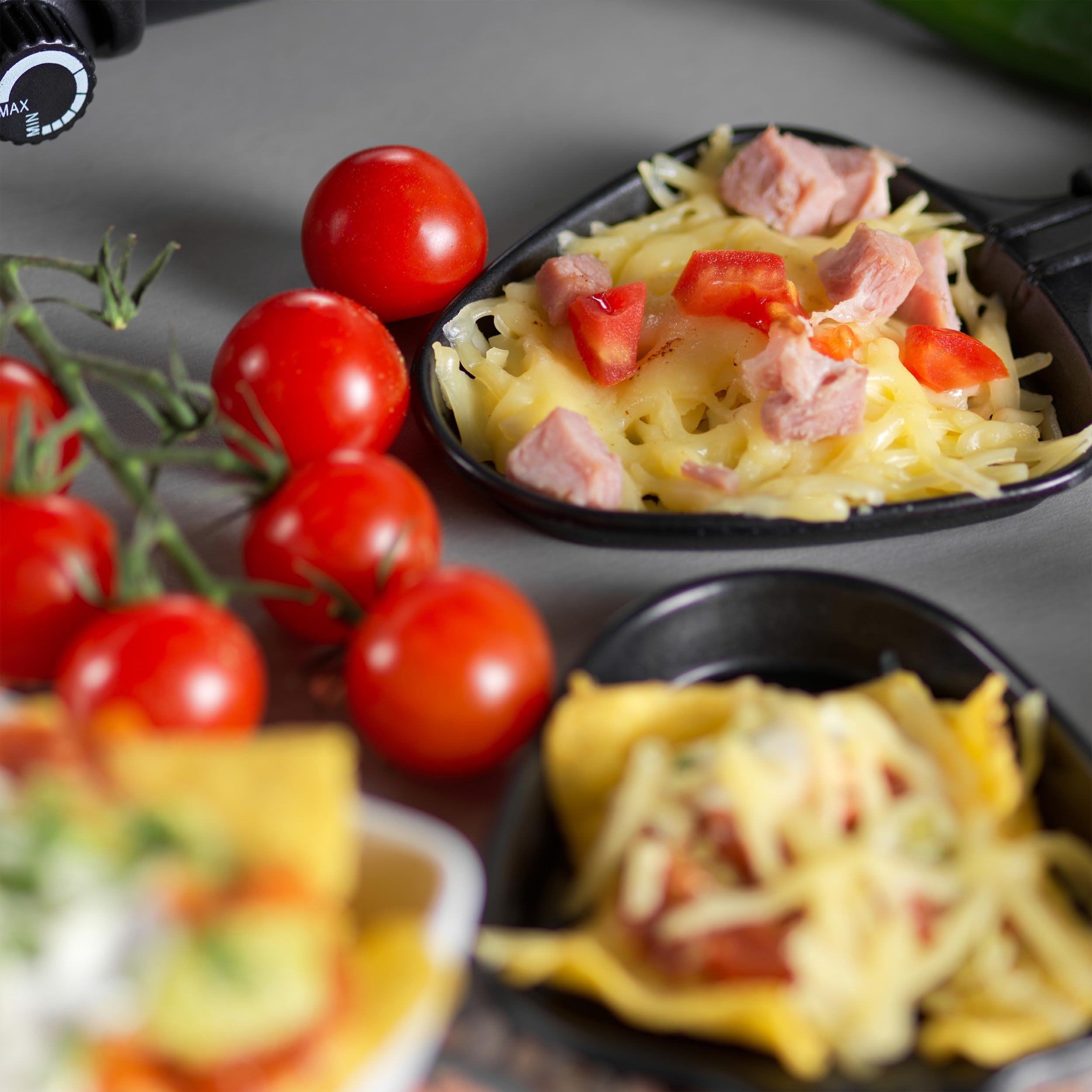 Giles & Posner 8-Person Stone Raclette Grill – 1200W Tabletop Cooker