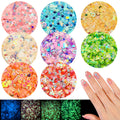 VEINARDYL Luminous Clay Slices – 8 Color Glow in The Dark Nail Art Set