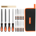 ValueMax 17-Piece File Set | Metal & Wood Files with Metal Brush