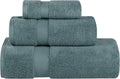 100% Zero Twist Cotton 3-Piece Absorbent Towel Set, Jade