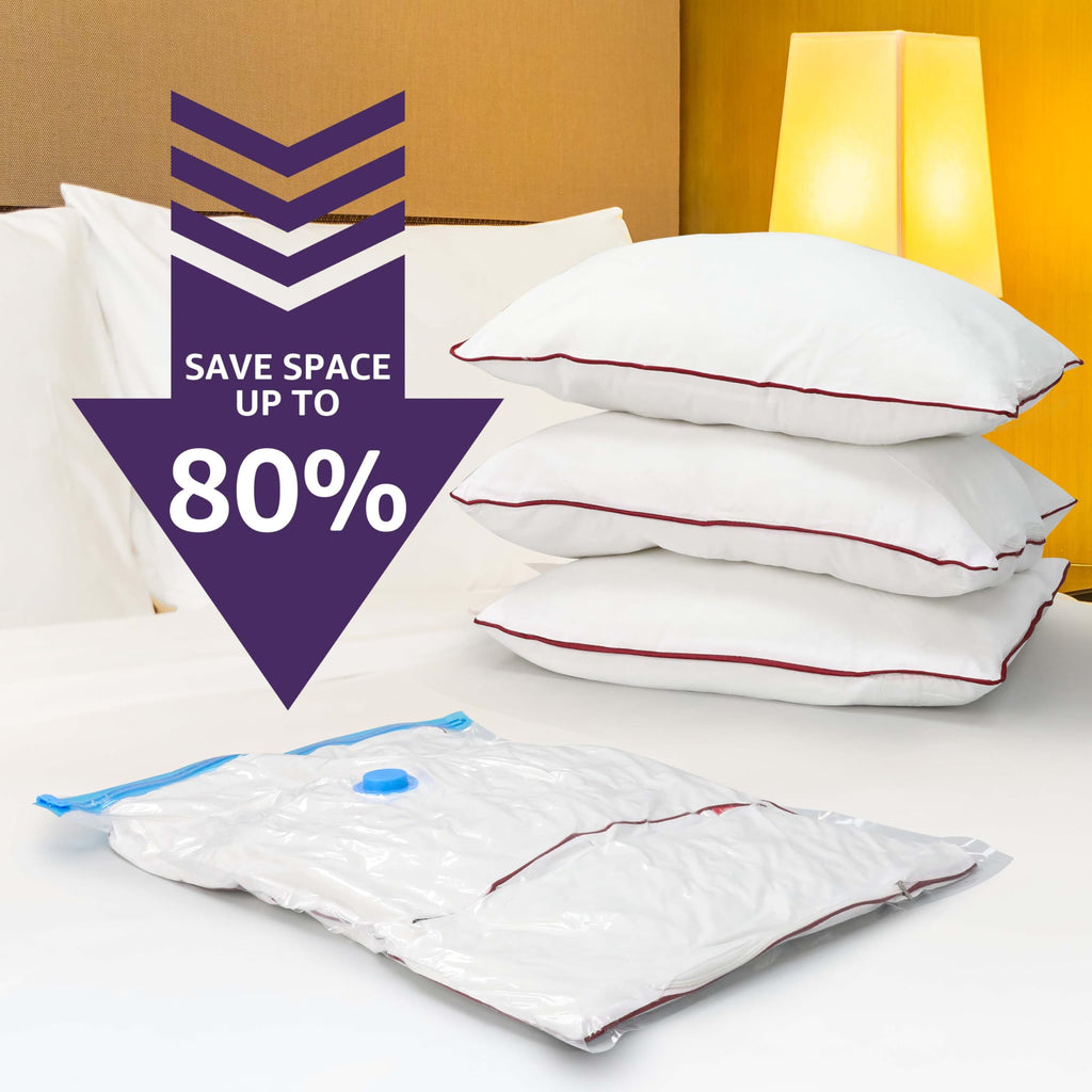 Simple Deluxe Vacuum Storage Bags 32 Pack with Hand Pump | Space Saver