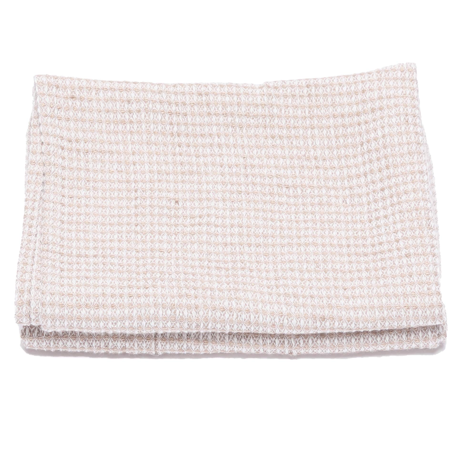 LinenMe Wafer Hand and Guest Towels – Natural Linen Cotton Set of 2