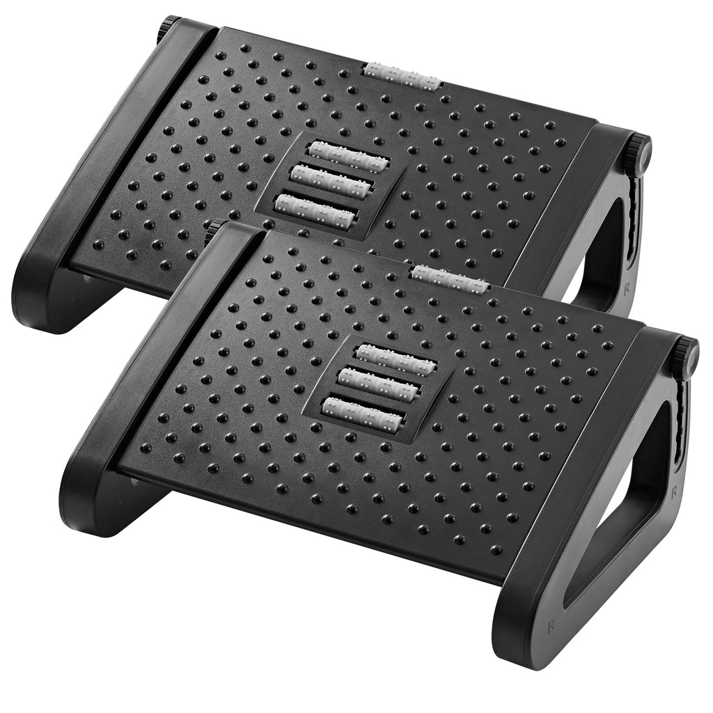 HEETA Adjustable Under Desk Foot Rest | Ergonomic Massager Foot Stool