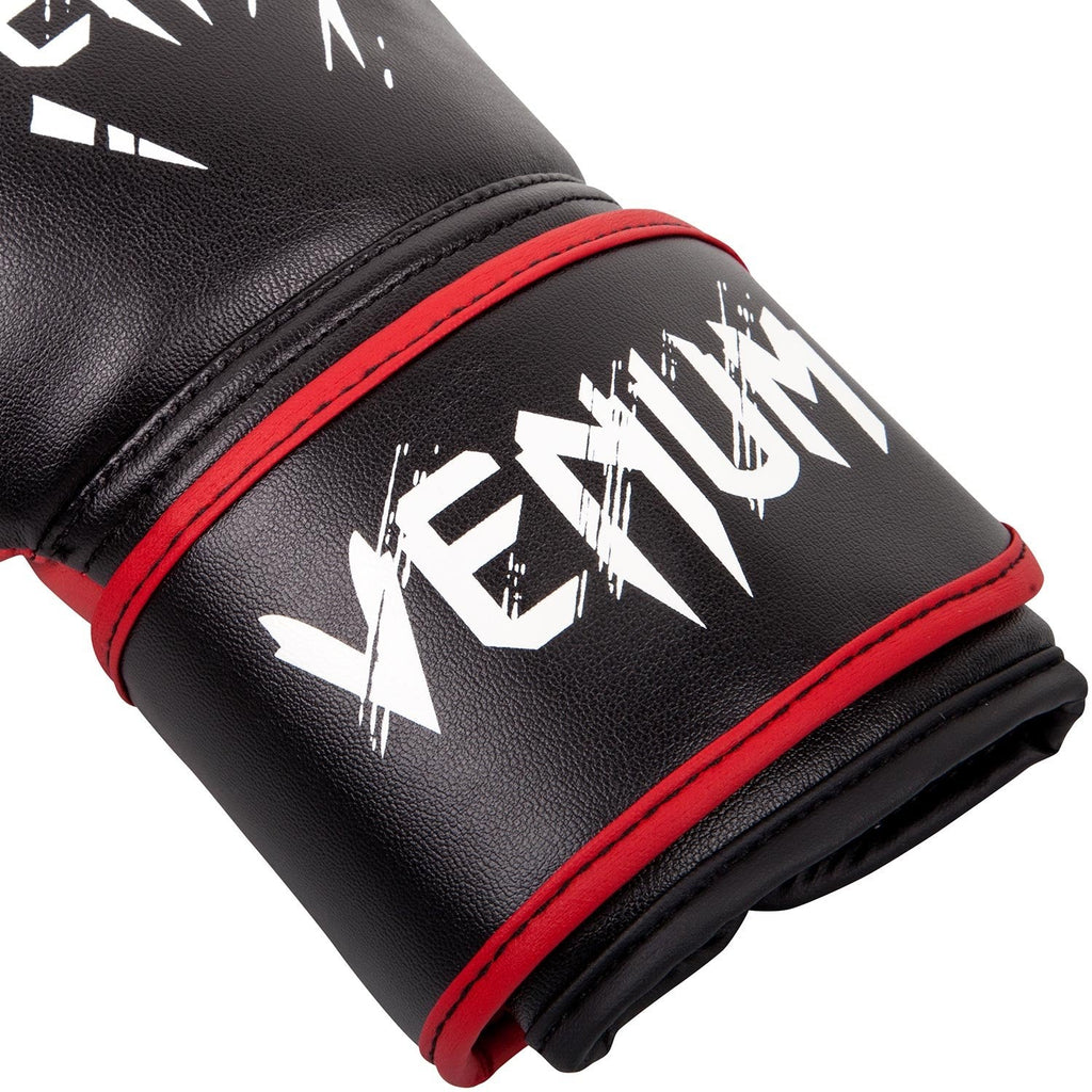 Venum Contender Kids Boxing Gloves – Synthetic Leather – Black/Red
