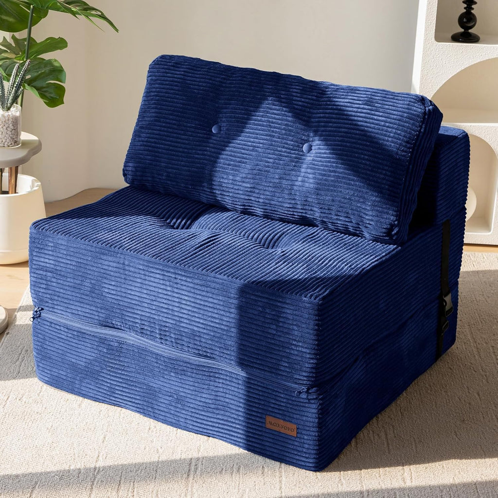 MAXYOYO Folding Sofa Bed, Convertible Sofa Bed with High-Density Support Foam, Portable 4 in 1 Fold Out Chair to Floor Lounger - image 1
