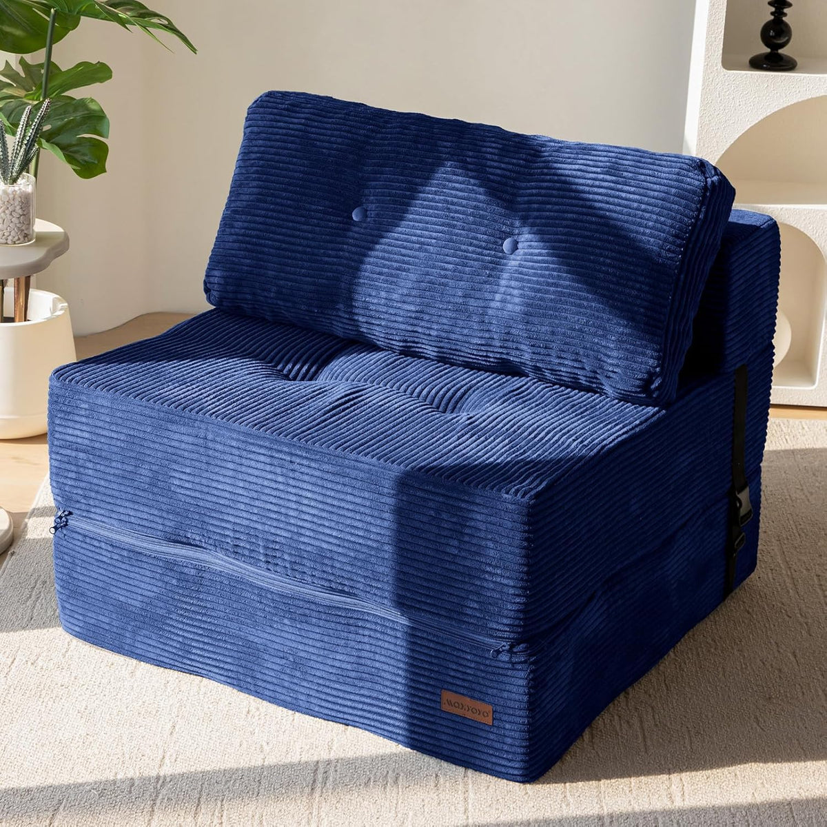 MAXYOYO Folding Sofa Bed, Convertible Sofa Bed with High-Density Support Foam, Portable 4 in 1 Fold Out Chair to Floor Lounger - image 1