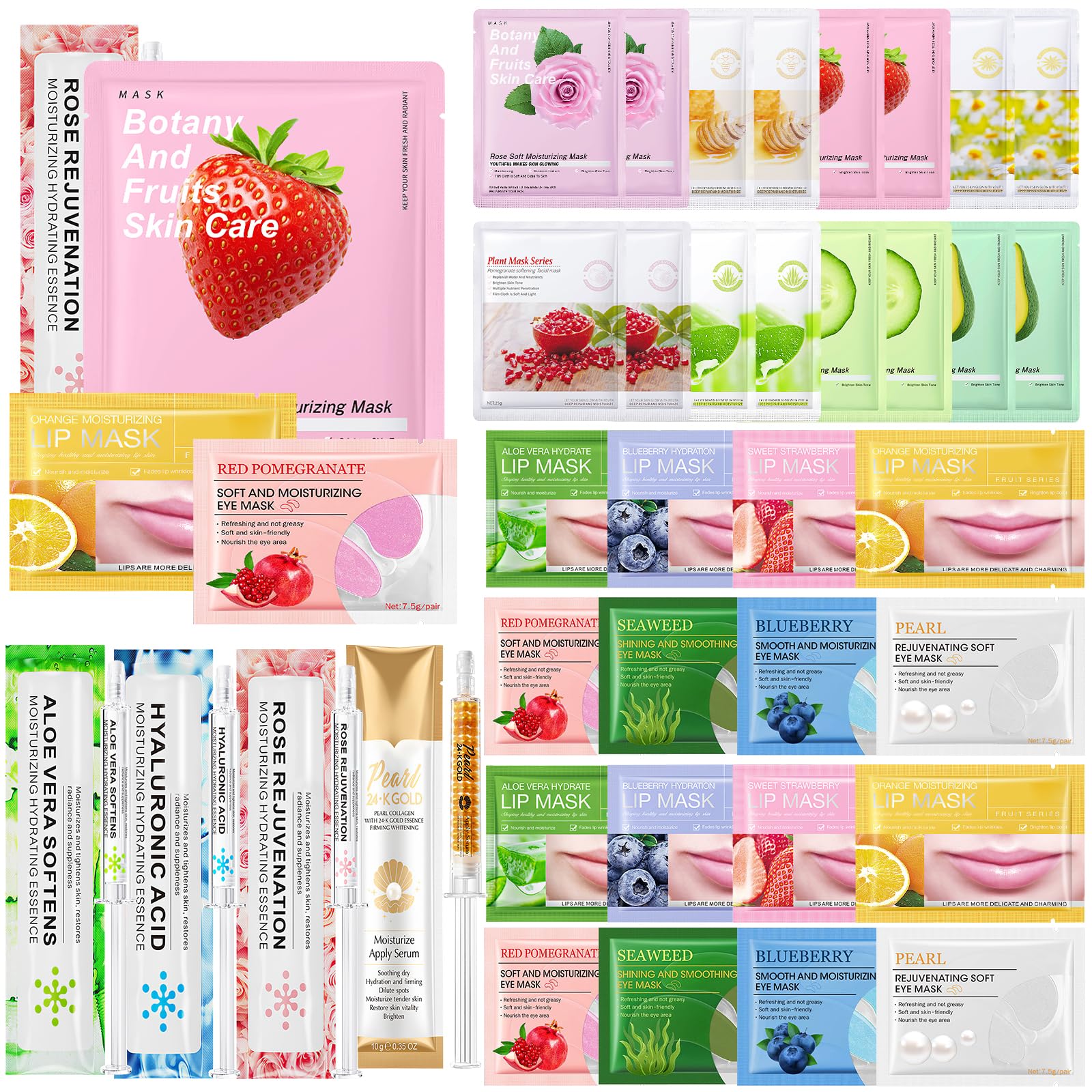 36-Piece Face Mask Skincare Set | Hydrating Pamper Gift