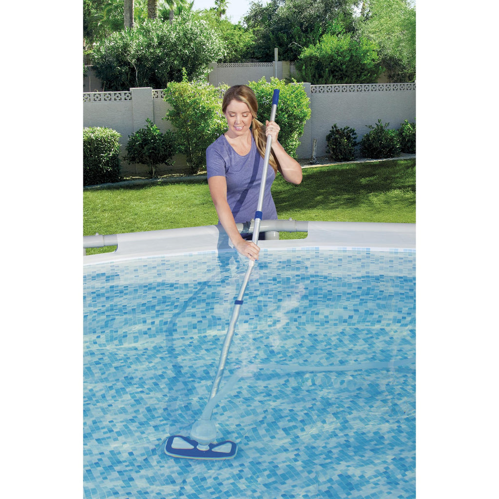 Bestway Deluxe Pool Maintenance Kit with Vacuum and Skimmer Net – Blue