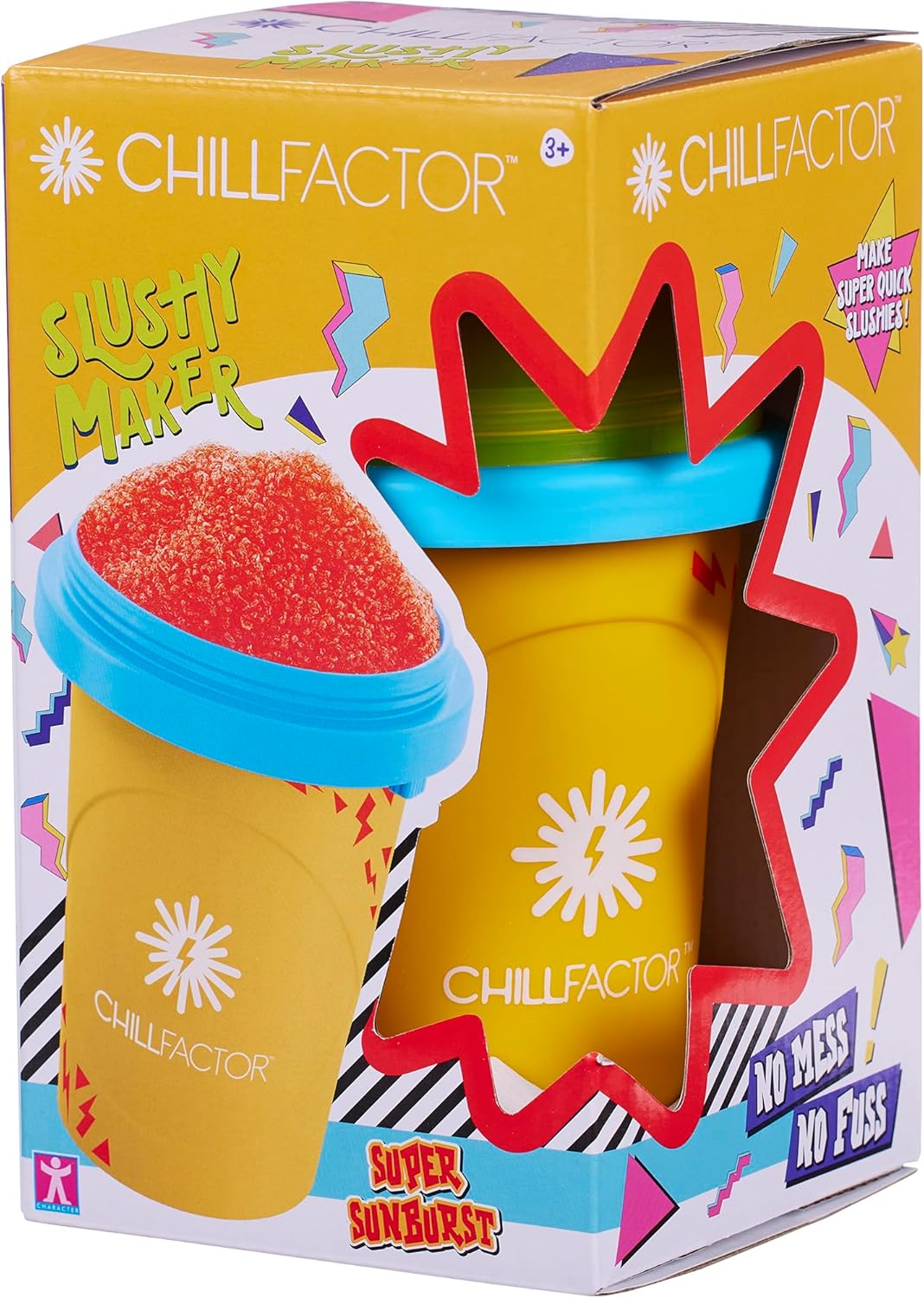 ChillFactor Colour Shock Slushy Maker – Rapid Freeze Reusable Cup in Pink