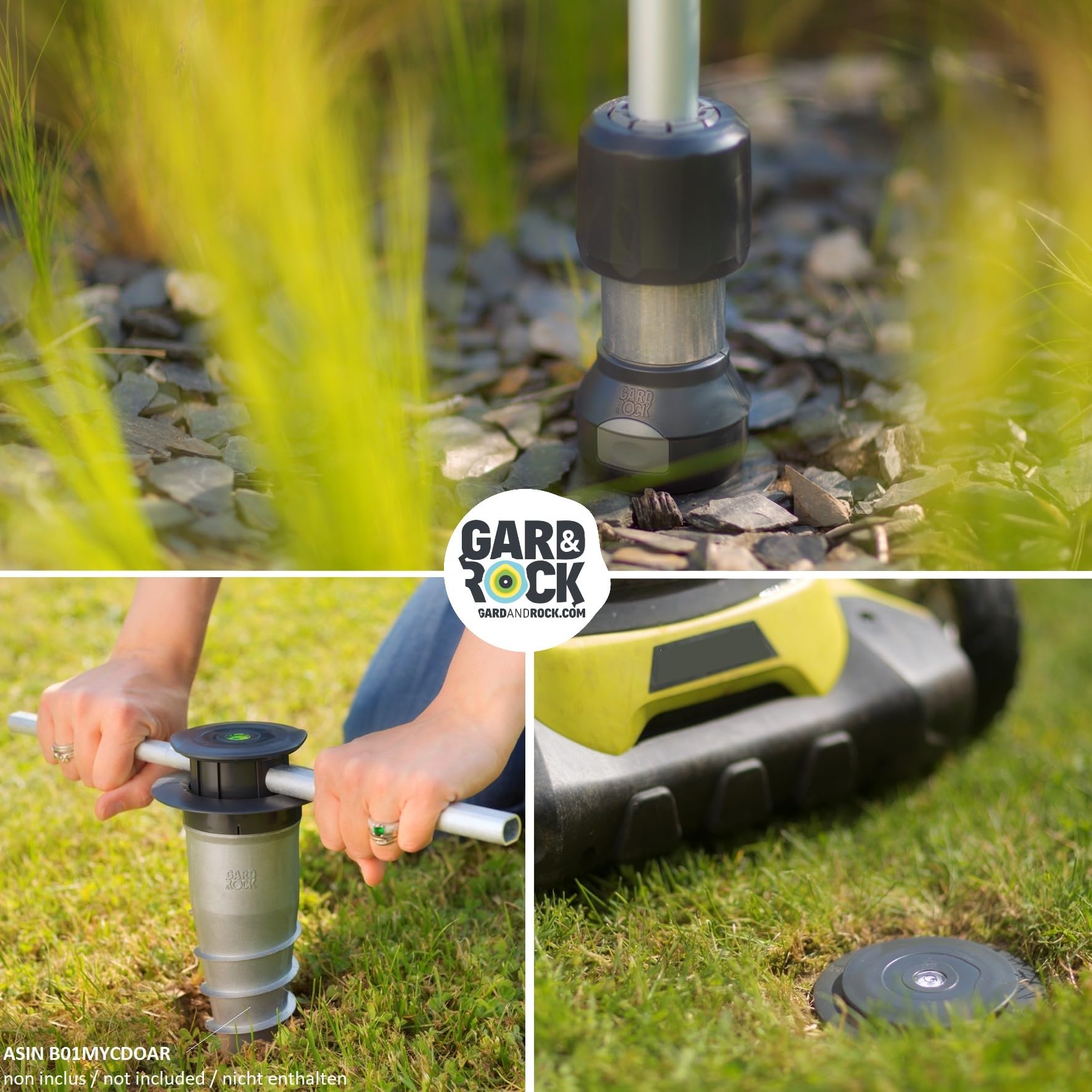 Gard & Rock Aluminium Center Pole Umbrella Stand - Quick Fixation System