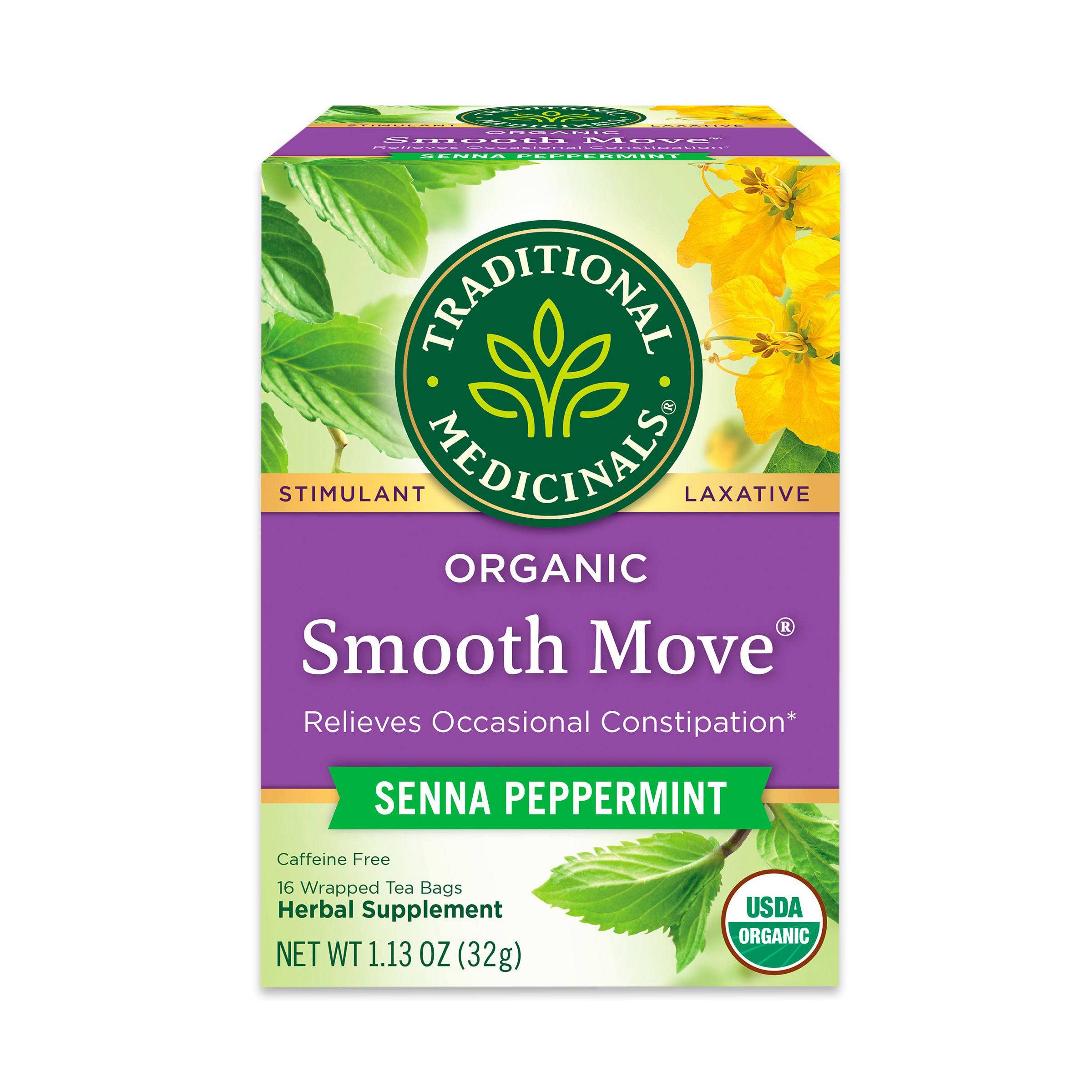 Traditional Medicinals Organic Smooth Move Peppermint Tea - 16 Bags