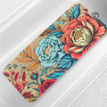 Jolof Store Floral Bathtub Mat – Extra Long Non-Slip PVC Bath Mat