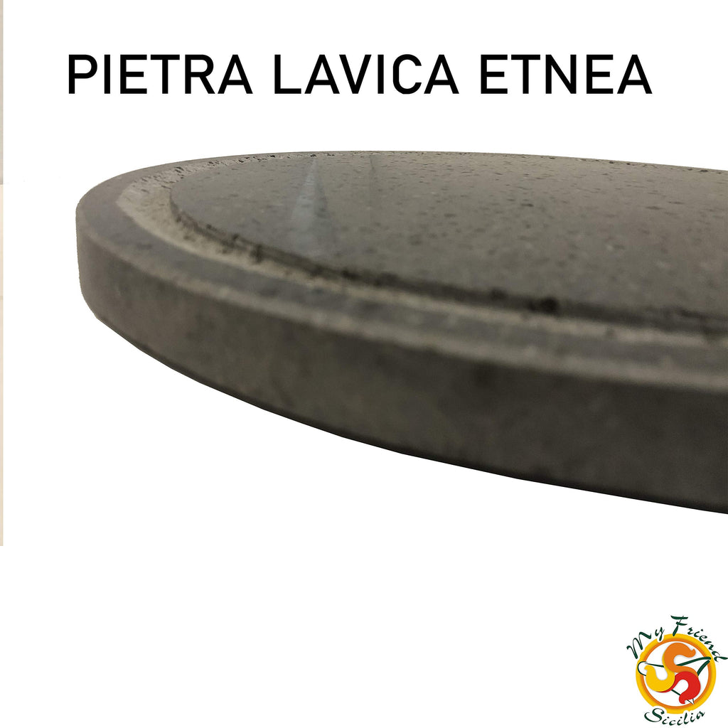 Etna Lava Stone Grill - 35cm Round Non-Stick BBQ Plate