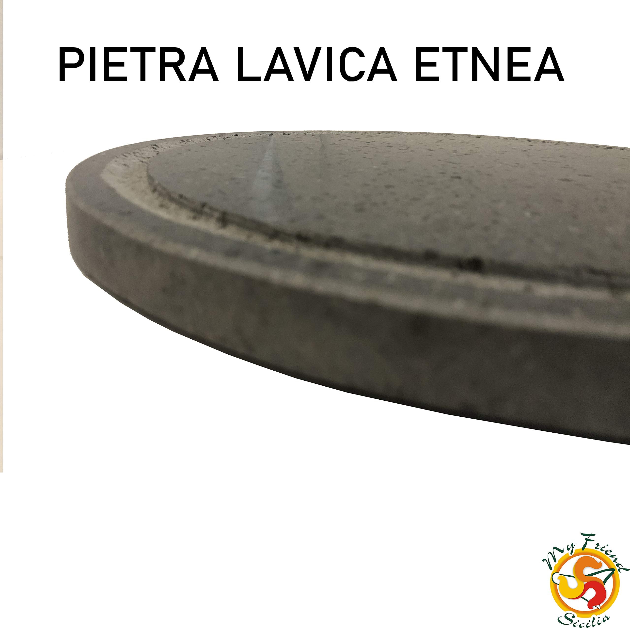 Etna Lava Stone Grill - 35cm Round Non-Stick BBQ Plate