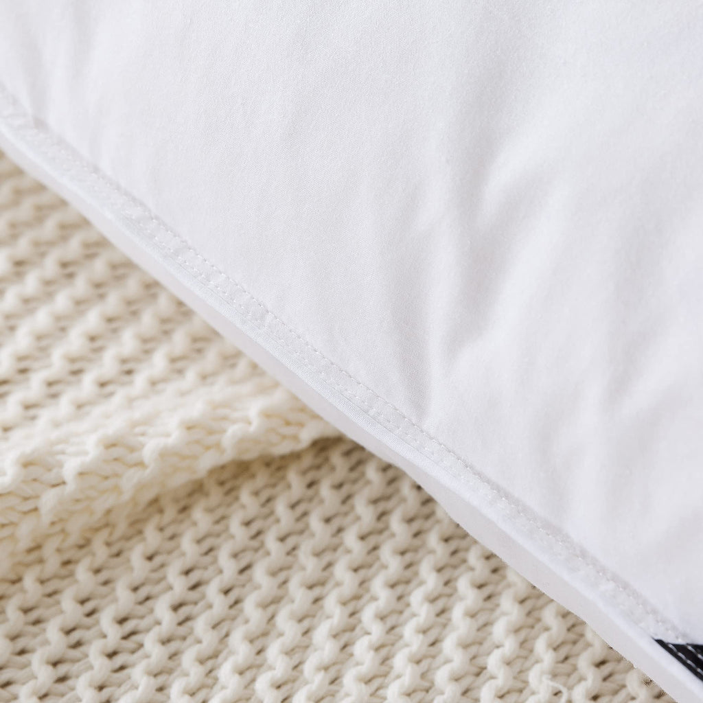 YZTEX Goose Feather and Down Pillows | 100% Cotton Shell | 2 Pack