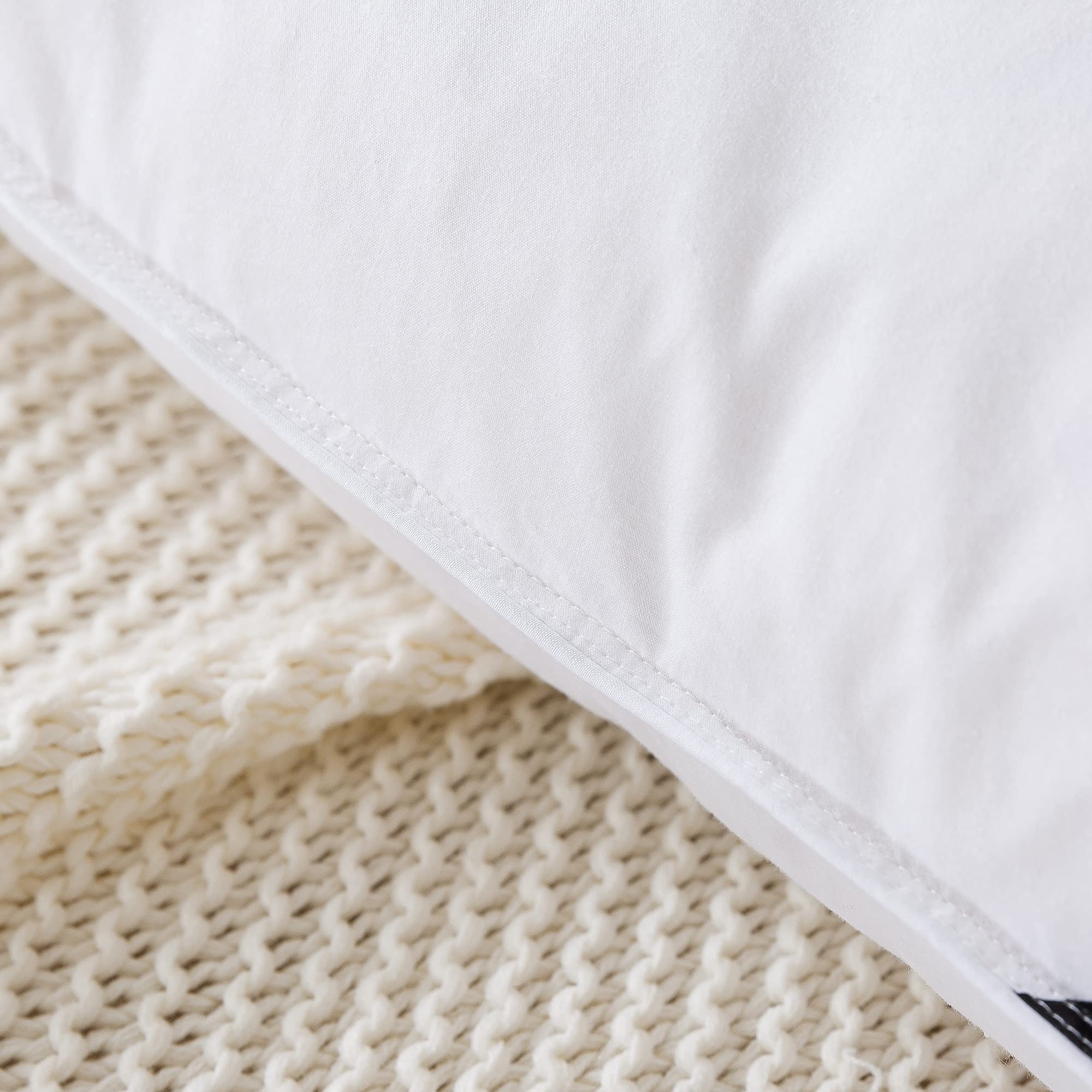 YZTEX Goose Feather and Down Pillows | 100% Cotton Shell | 2 Pack