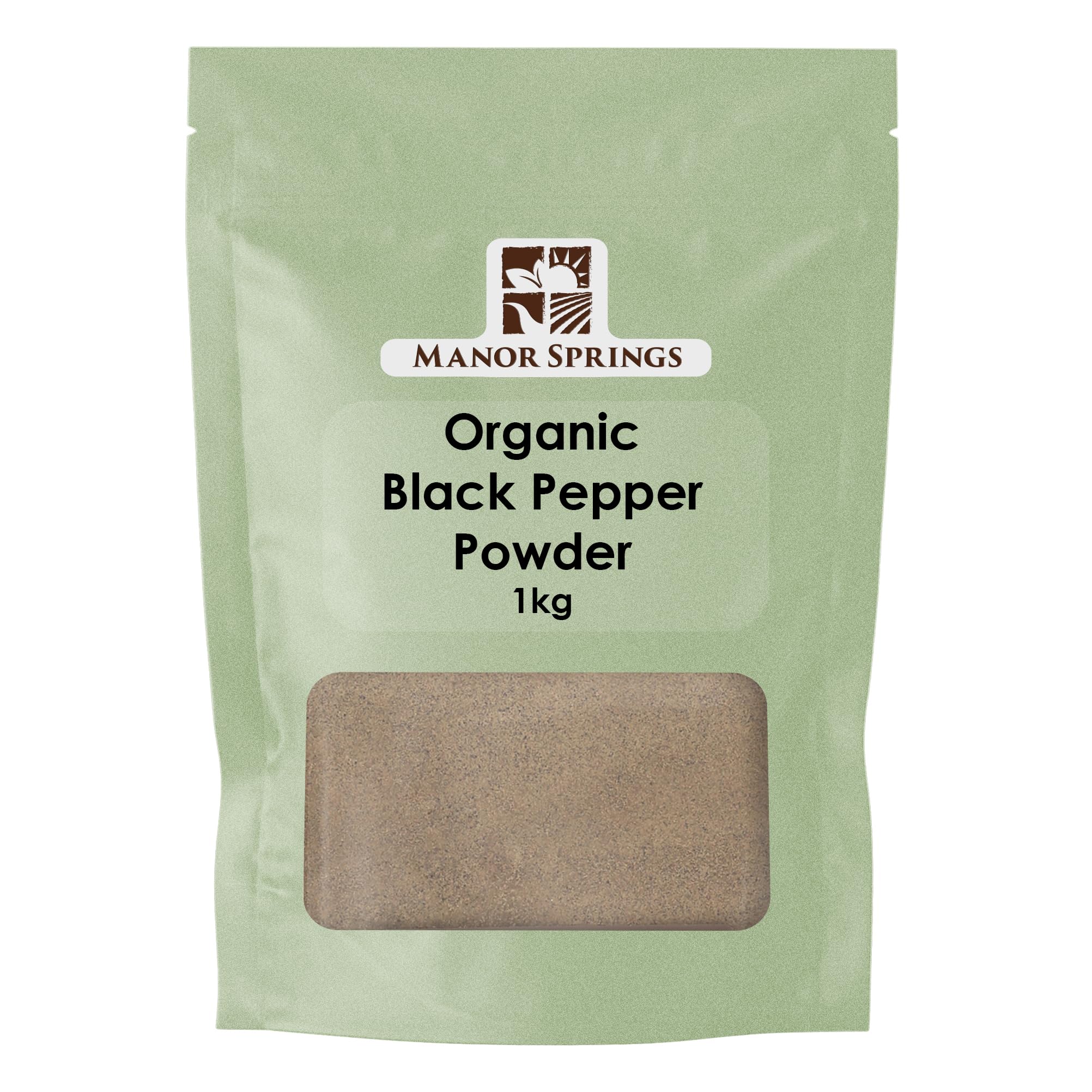 Organic Black Pepper Powder | Manor Springs Ground Spice - 1kg Bag