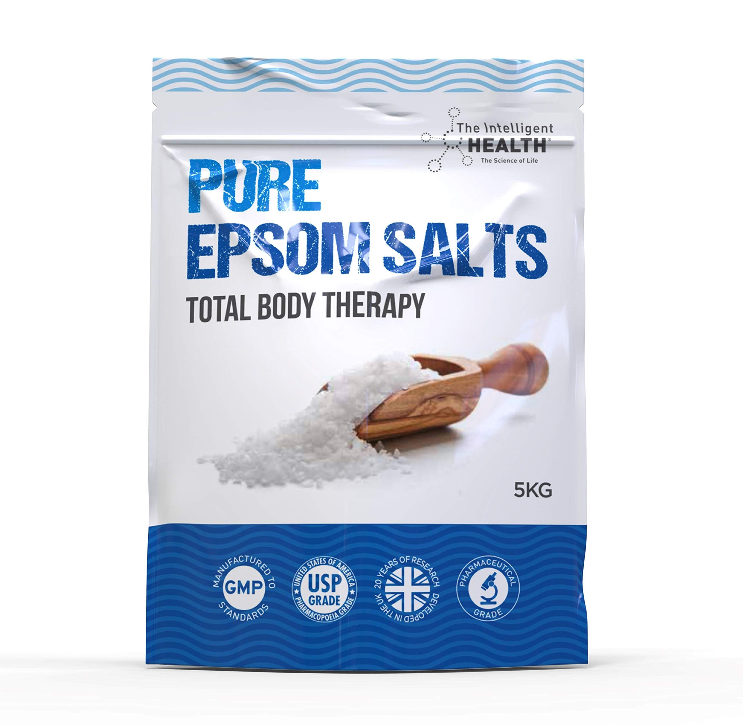 The Intelligent Health Pure Epsom Bath Salts – 5kg Magnesium Sulphate