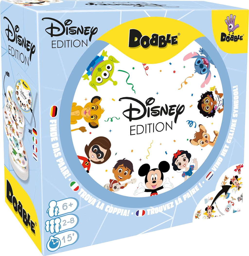Dobble Disney & Pixar Card Game by Snaps – 90 Cards Family Board Game