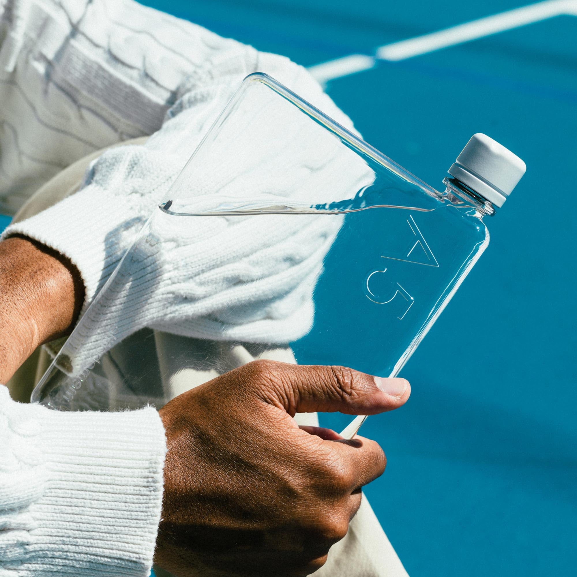 Memobottle A5 Flat Water Bottle – 750ml BPA-Free Slim Reusable Bottle