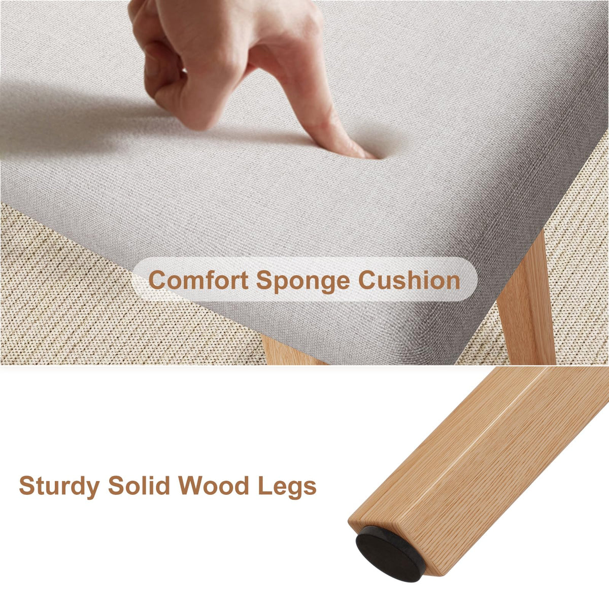 YQJJGL Dressing Table Stool Comfortable Vanity Stool Simple Padded Stool Chair for Makeup Desk Easy-To-Install Bedroom Chair Stool Suitable for - image 5