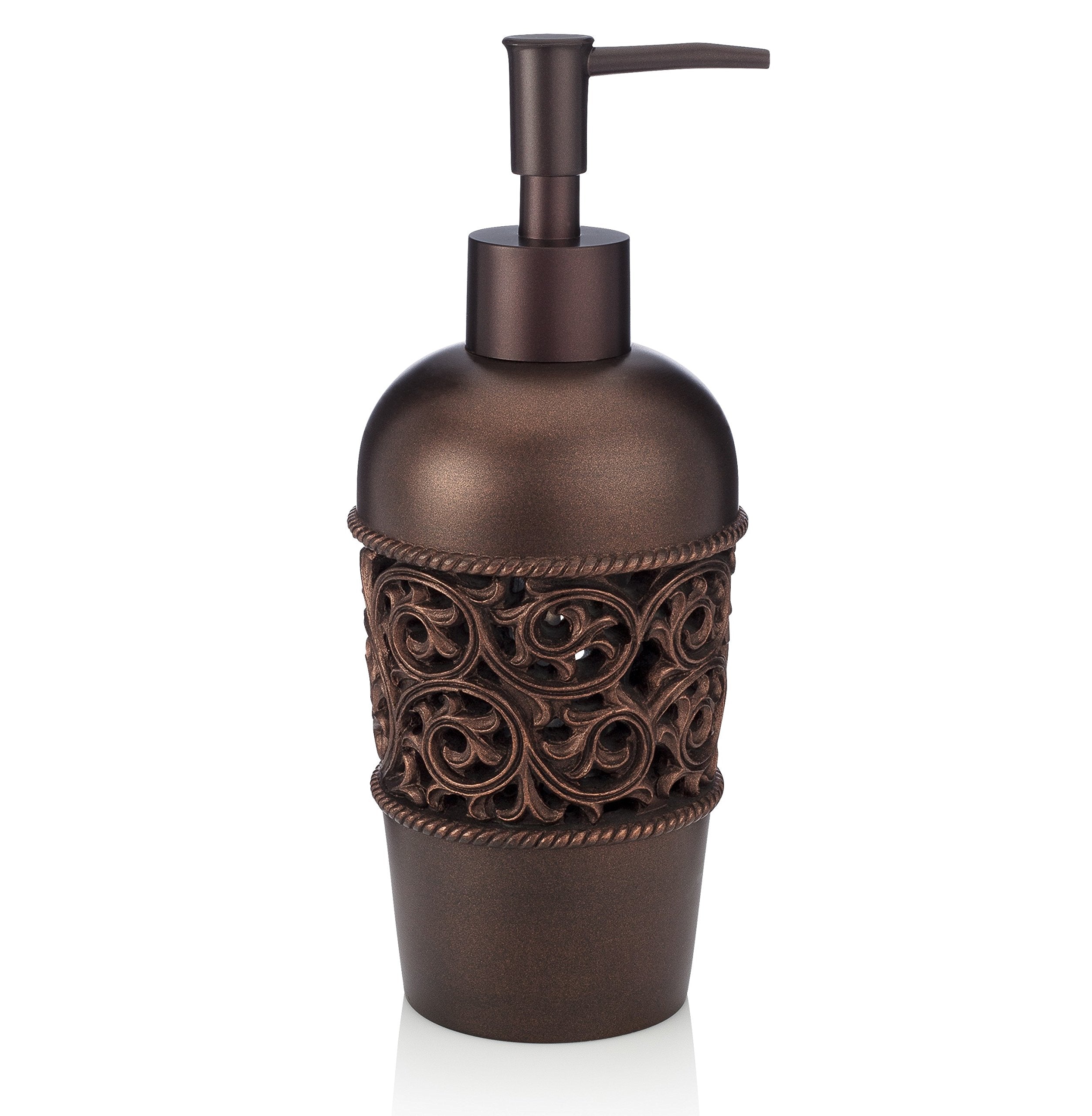 Essentra Home Bronze Liquid Soap and Lotion Dispenser – Resin Pump
