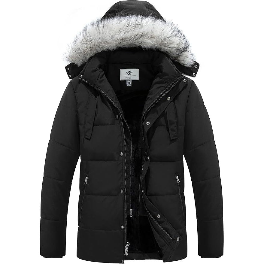 Massive Discounts Men's Waterproof Winter Parka – Hooded Puffer Coat